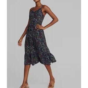 Old Navy Empire Floral Cami Dress Women Size Medium Floral Navy
